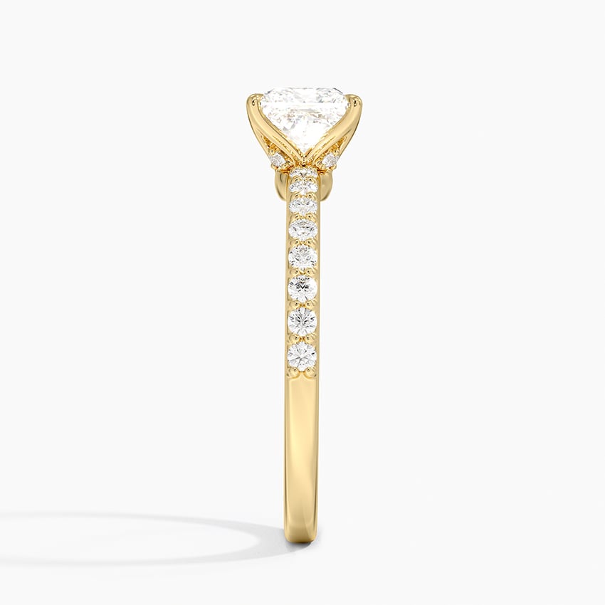 Luxe Elodie Diamond Ring (1/4 ct. tw.) Yellow Gold 18k Princess Engagement Ring