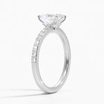 Luxe Elodie Diamond Ring (1/4 ct. tw.) Platinum Radiant Engagement Ring