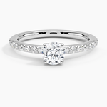 Luxe Elodie Diamond Ring (1/4 ct. tw.) Platinum Round Engagement Ring