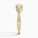 Zinnia Diamond Ring (1/3 ct. tw.) Yellow Gold 18k Cushion Engagement Ring