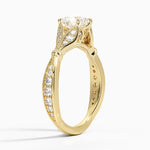 Zinnia Diamond Ring (1/3 ct. tw.) Yellow Gold 18k Heart Engagement Ring