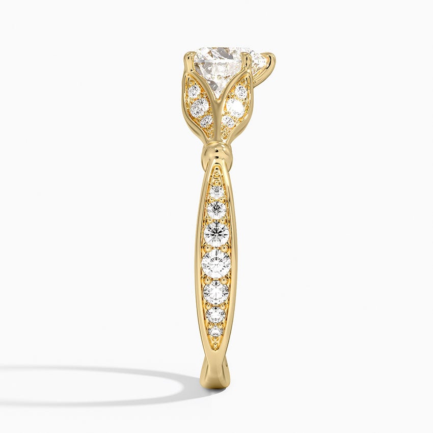 Zinnia Diamond Ring (1/3 ct. tw.) Yellow Gold 18k Heart Engagement Ring
