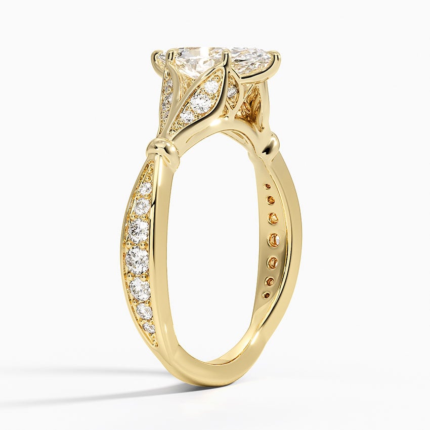 Zinnia Diamond Ring (1/3 ct. tw.) Yellow Gold 18k Marquise Engagement Ring