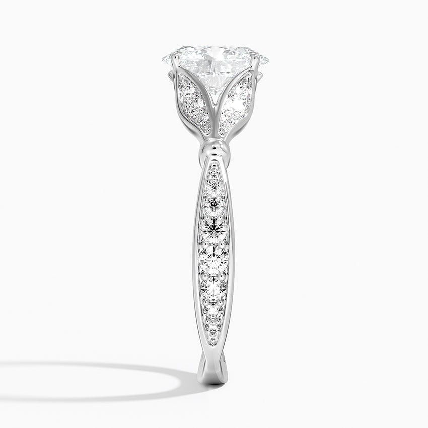Zinnia Diamond Ring (1/3 ct. tw.) Platinum Oval Engagement Ring