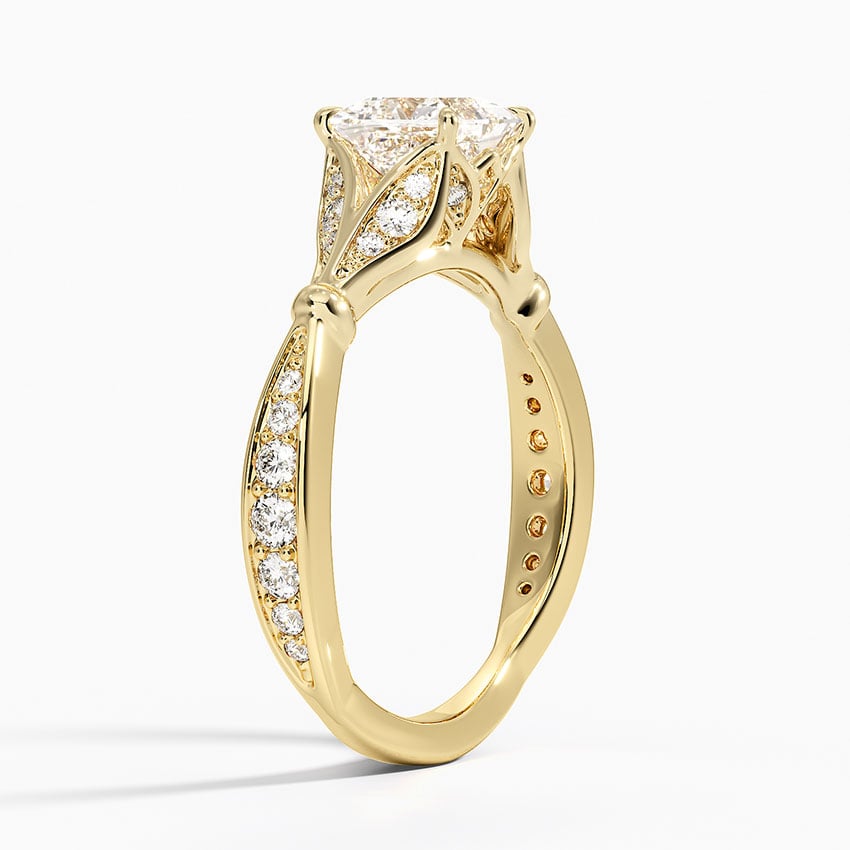 Zinnia Diamond Ring (1/3 ct. tw.) Yellow Gold 18k Princess Engagement Ring