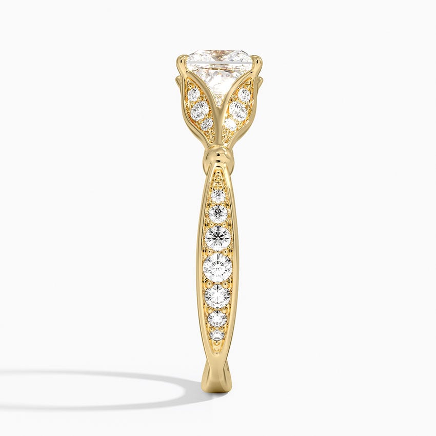 Zinnia Diamond Ring (1/3 ct. tw.) Yellow Gold 18k Princess Engagement Ring
