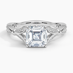 Zinnia Diamond Ring (1/3 ct. tw.) Platinum Asscher Engagement Ring