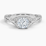 Zinnia Diamond Ring (1/3 ct. tw.) Platinum Cushion Engagement Ring