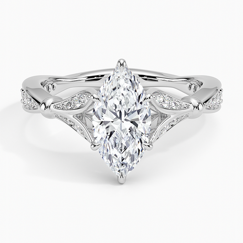Zinnia Diamond Ring (1/3 ct. tw.) Platinum Marquise Engagement Ring