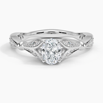 Zinnia Diamond Ring (1/3 ct. tw.) Platinum Oval Engagement Ring