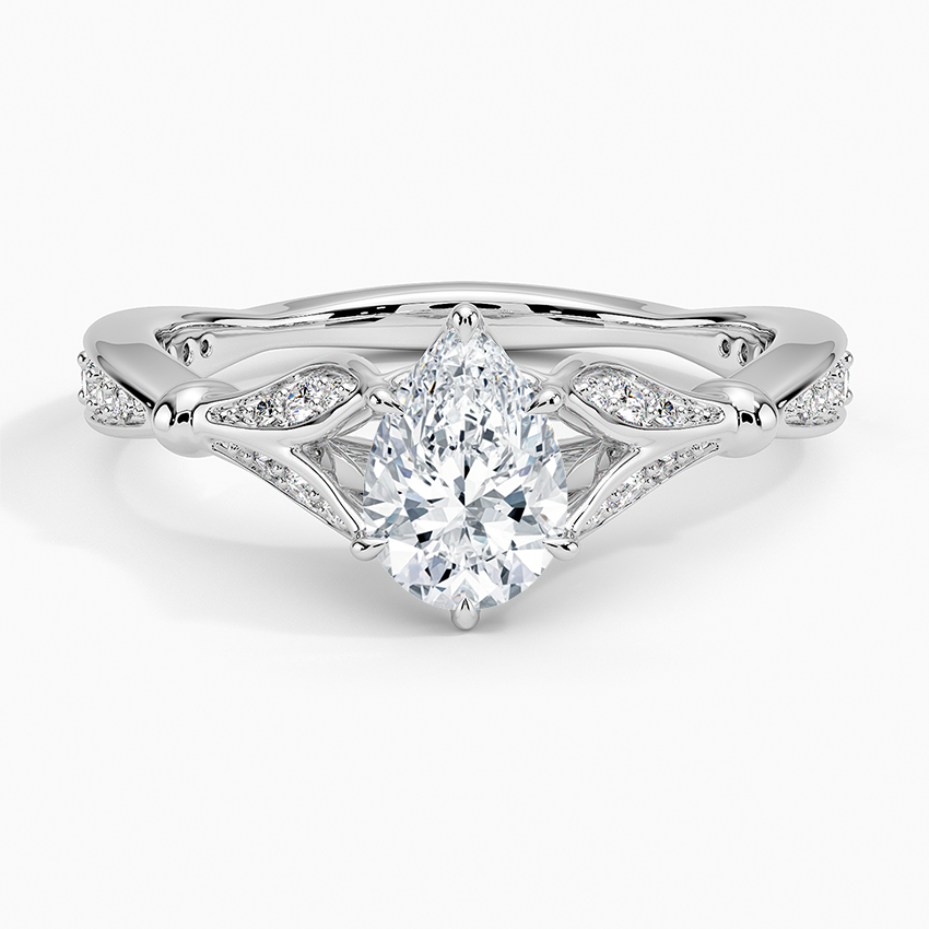 Zinnia Diamond Ring (1/3 ct. tw.) Platinum Pear Engagement Ring