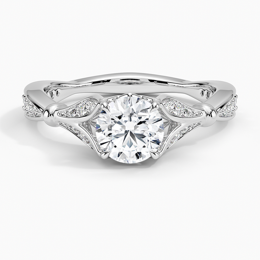 Zinnia Diamond Ring (1/3 ct. tw.) Platinum Round Engagement Ring