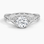 Zinnia Diamond Ring (1/3 ct. tw.) Platinum Round Engagement Ring