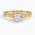 Zinnia Diamond Ring (1/3 ct. tw.) Yellow Gold 18k Heart Engagement Ring