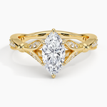 Zinnia Diamond Ring (1/3 ct. tw.) Yellow Gold 18k Marquise Engagement Ring