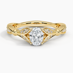 Zinnia Diamond Ring (1/3 ct. tw.) Yellow Gold 18k Oval Engagement Ring