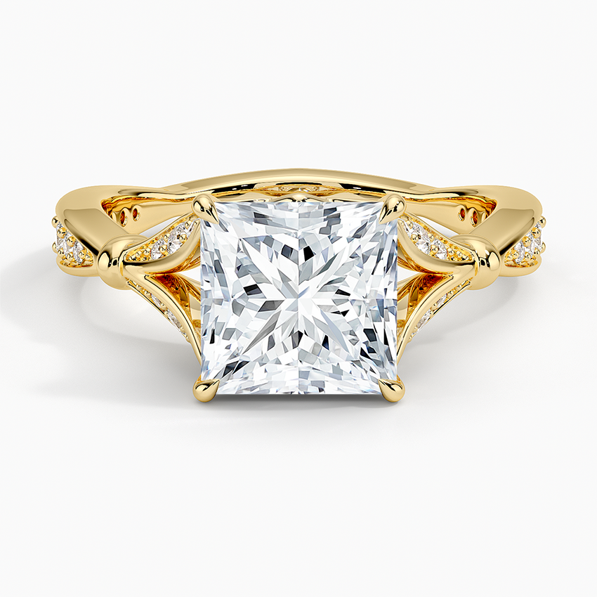 Zinnia Diamond Ring (1/3 ct. tw.) Yellow Gold 18k Princess Engagement Ring