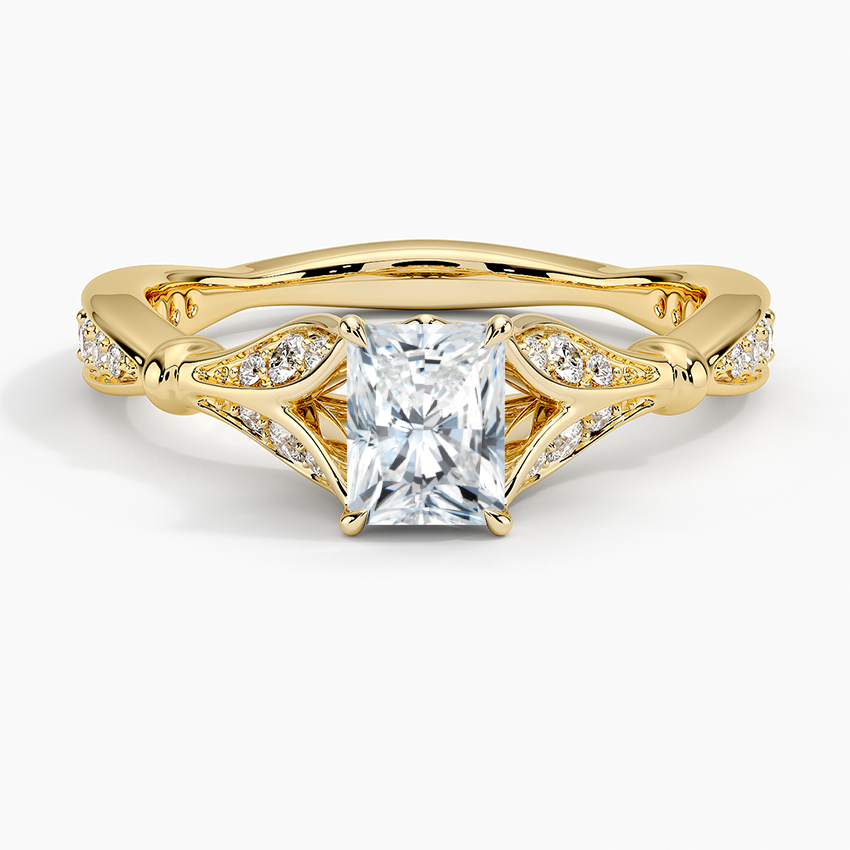 Zinnia Diamond Ring (1/3 ct. tw.) Yellow Gold 18k Radiant Engagement Ring