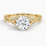 Zinnia Diamond Ring (1/3 ct. tw.) Yellow Gold 18k Round Engagement Ring