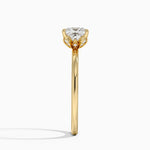 Petal 1.5mm Diamond Ring Yellow Gold 18k Princess Engagement Ring
