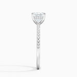 Perfect Fit Half Coverage Hidden Halo Diamond Ring (1/5 ct. tw.) Platinum Princess Engagement Ring