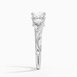 Begonia Vine Three Stone Diamond Ring (2/3 ct. tw.) Platinum Princess Engagement Ring