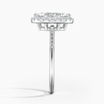 Cambria Halo Diamond Ring Platinum Marquise Engagement Ring