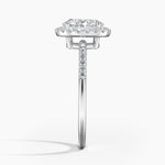 Cambria Halo Diamond Ring Platinum Oval Engagement Ring