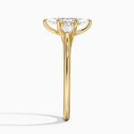 Delilah Three Stone Pear Diamond Ring (1/5 ct. tw.) Yellow Gold 18k Marquise Engagement Ring