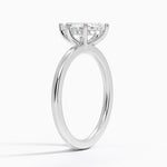 Sydney Perfect Fit Hidden Halo Diamond Ring Platinum Marquise Engagement Ring