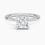Sydney Perfect Fit Hidden Halo Diamond Ring Platinum Princess Engagement Ring