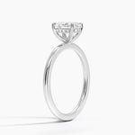 Audrey Perfect Fit Hidden Halo 1.4mm Diamond Ring Platinum Oval Engagement Ring