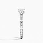 Grand Perfect Fit Three-Quarter Diamond Ring Platinum Asscher Engagement Ring