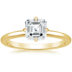 North Star Solitaire Engagement Ring 18K Yellow Gold AS