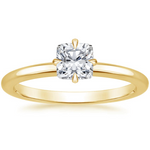 North Star Solitaire Engagement Ring 18K Yellow Gold CU