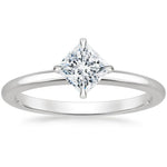 North Star Solitaire Engagement Ring 18K White Gold PR