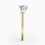 Ballad Half Coverage Diamond Ring (1/8 ct. tw.) Yellow Gold 18k Heart Engagement Ring