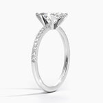 Ballad Half Coverage Diamond Ring (1/8 ct. tw.) Platinum Marquise Engagement Ring