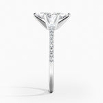 Ballad Half Coverage Diamond Ring (1/8 ct. tw.) Platinum Marquise Engagement Ring