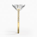 Ballad Half Coverage Diamond Ring (1/8 ct. tw.) Yellow Gold 18k Marquise Engagement Ring