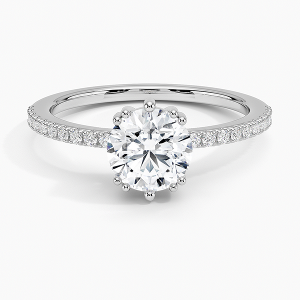 Luxe Kalina Hidden Halo Diamond Engagement Ring