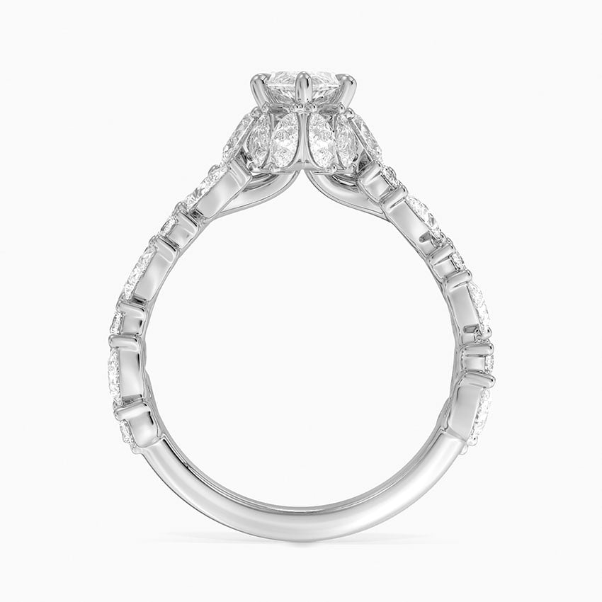 Olivetta Double Row Diamond Ring (2 1/2 ct. tw.) Platinum Marquise Engagement Ring