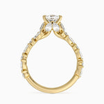 Olivetta Double Row Diamond Ring (2 1/2 ct. tw.) Yellow Gold 18k Princess Engagement Ring