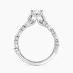 Olivetta Double Row Diamond Ring (2 1/2 ct. tw.) Platinum Radiant Engagement Ring