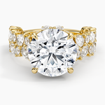 Olivetta Double Row Diamond Ring (2 1/2 ct. tw.) Yellow Gold 18k Round Engagement Ring