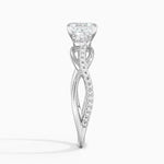 Garland Diamond Ring Platinum Asscher Engagement Ring