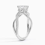 Garland Diamond Ring Platinum Oval Engagement Ring