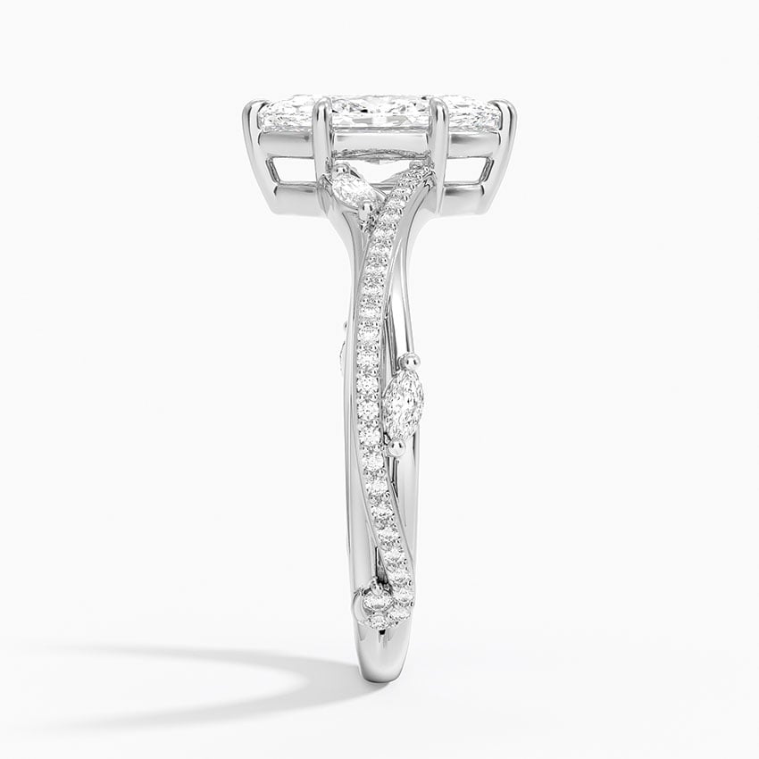 Begonia Vine Diamond Ring (1/4 ct. tw.) Platinum Marquise Engagement Ring