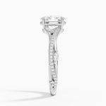 Begonia Vine Diamond Ring (1/4 ct. tw.) Platinum Oval Engagement Ring