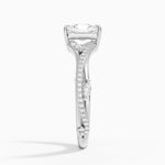 Begonia Vine Diamond Ring (1/4 ct. tw.) Platinum Radiant Engagement Ring